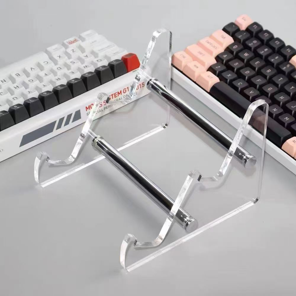 Desk Setup Gaming - Acrylic Mechanical Keyboard Display Stand Transparent