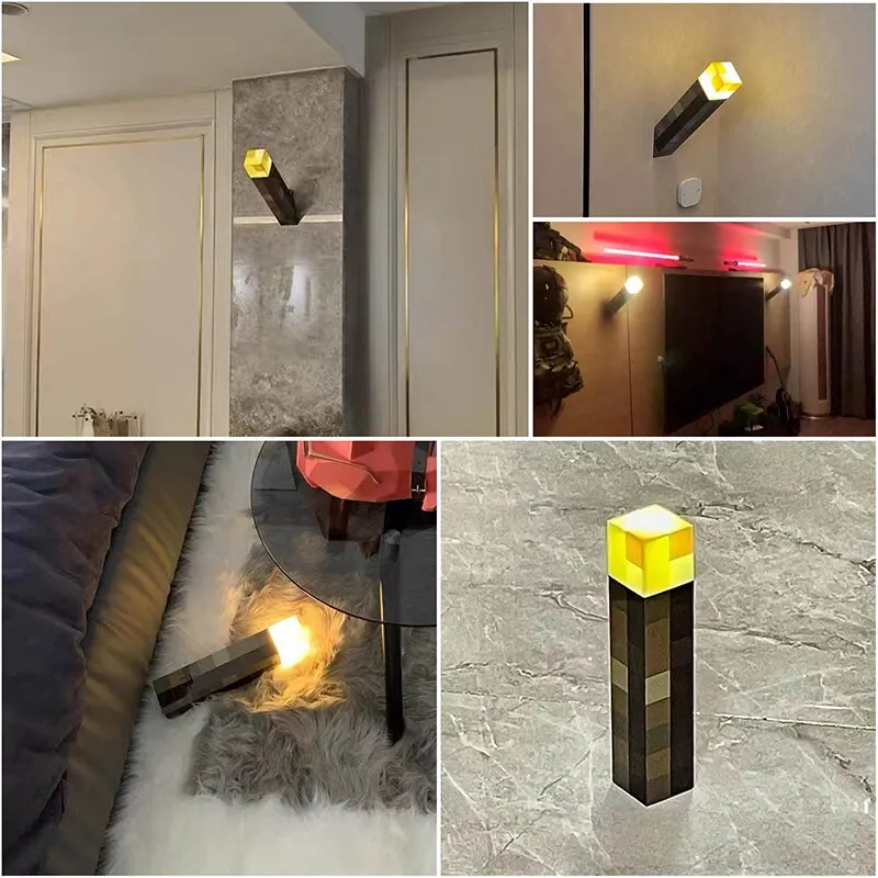 Desk Setup Room - Torch LED Lamp Potion Bottle Light