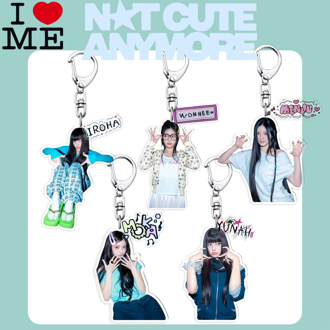 Desk Setup Room - Illit Keychain, Wonhee, Iroha, Yunah, Moka,