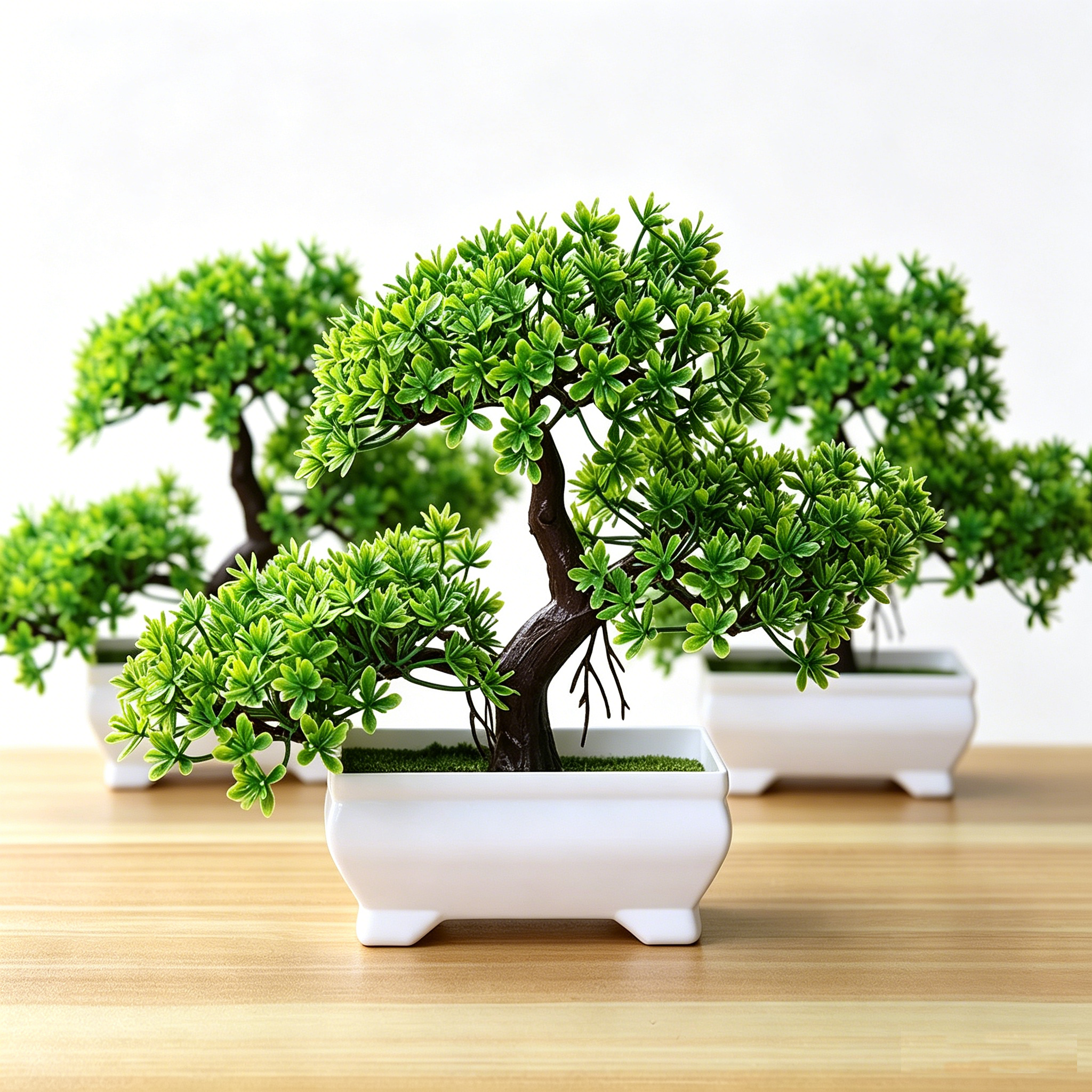 Desk Setup Plant - 1/2Pcs Artificial Bonsai Tree Simulation Potted