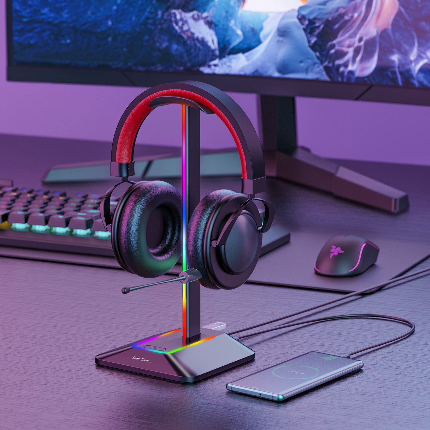 New Bee Z8 RGB Headphones Stan - огляд і ціна Desk Setup Gaming