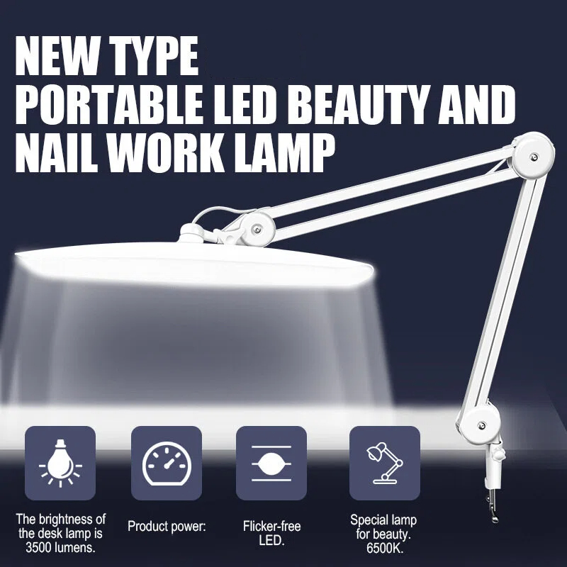 24W LED Desk Lamp with Clam 19 - огляд і ціна Desk Setup Room
