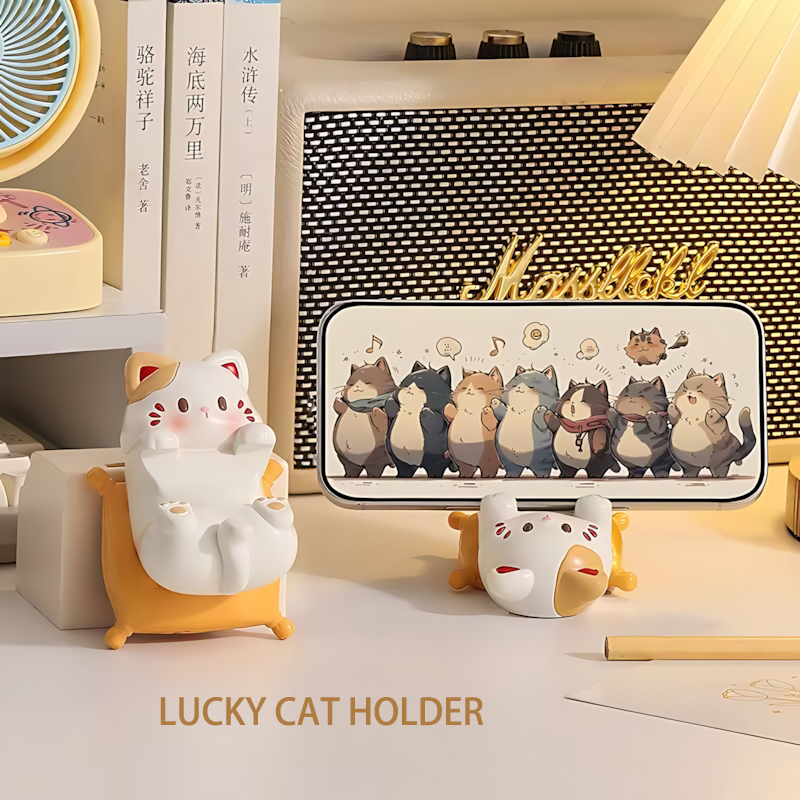 Cute Cartoon Cat Desktop Ornam - огляд і ціна Desk Setup Organization