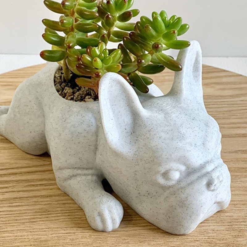 The Puppy Statue Planter Resin - огляд і ціна Desk Setup Plant