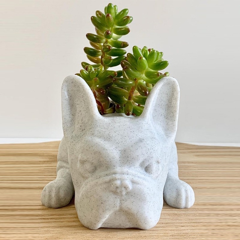 The Puppy Statue Planter Resin - огляд і ціна Desk Setup Plant