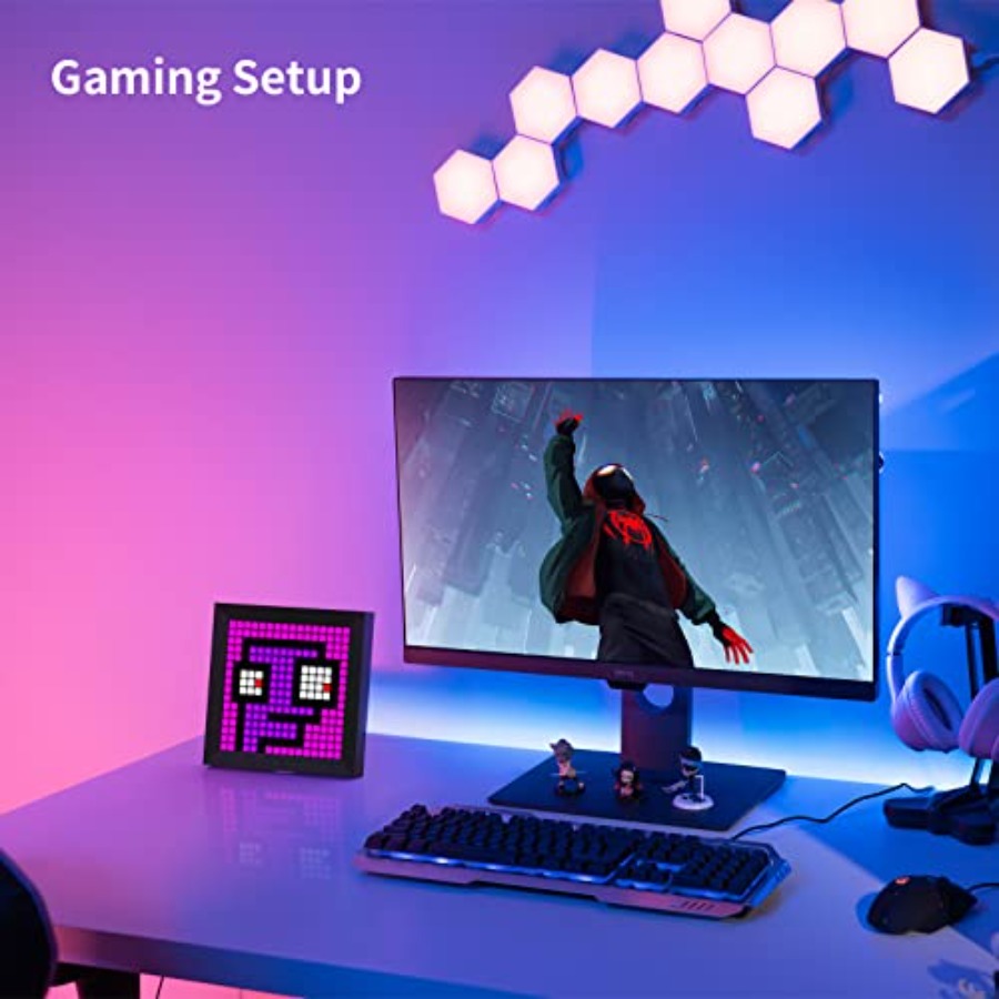 LED Light Pixel Display Panel  - огляд і ціна Desk Setup Room