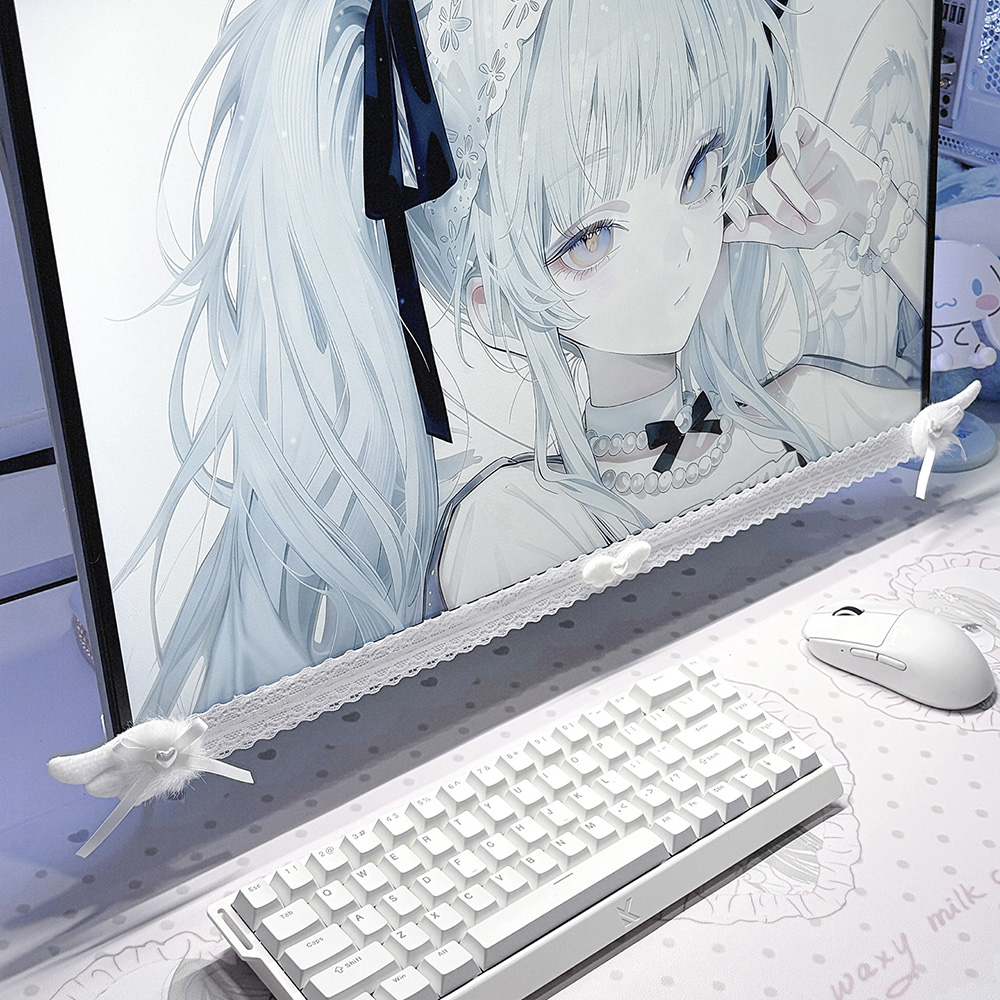 New Screen Decor White Lace Mo - огляд і ціна Desk Setup Tech
