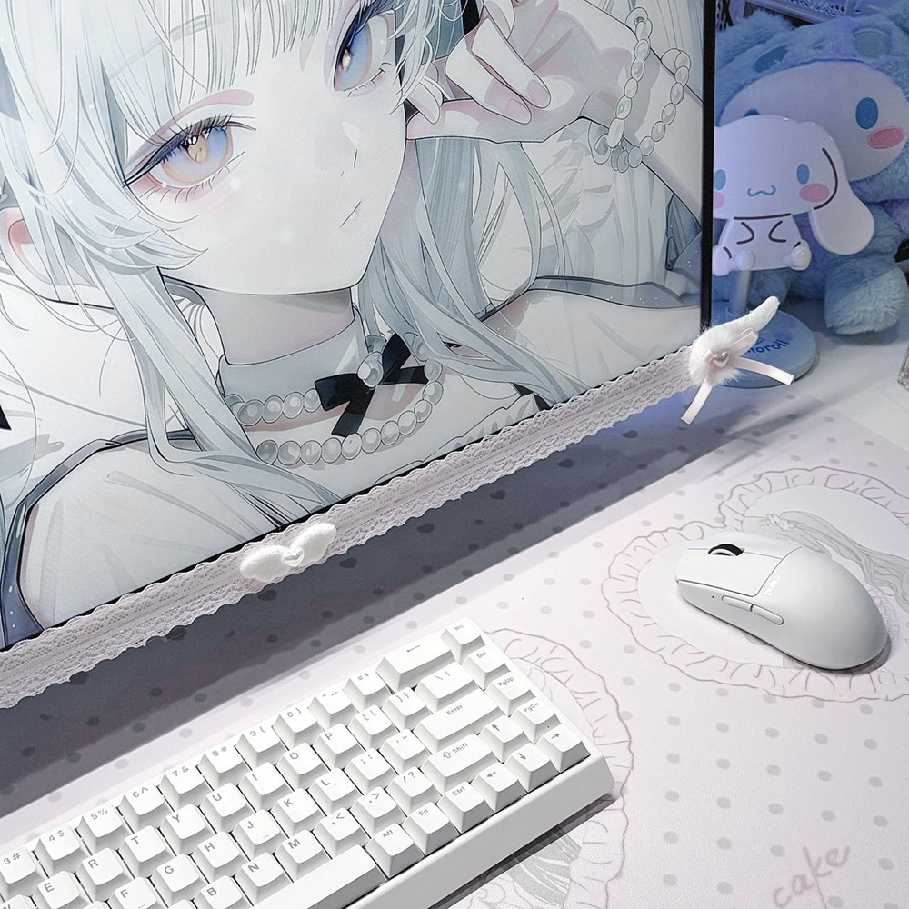 New Screen Decor White Lace Mo - огляд і ціна Desk Setup Tech