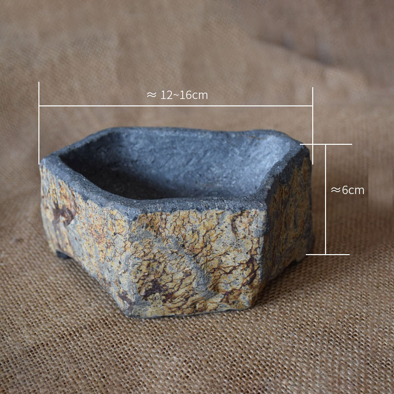 Basalt Natural Stone Flower Po - огляд і ціна Desk Setup Plant