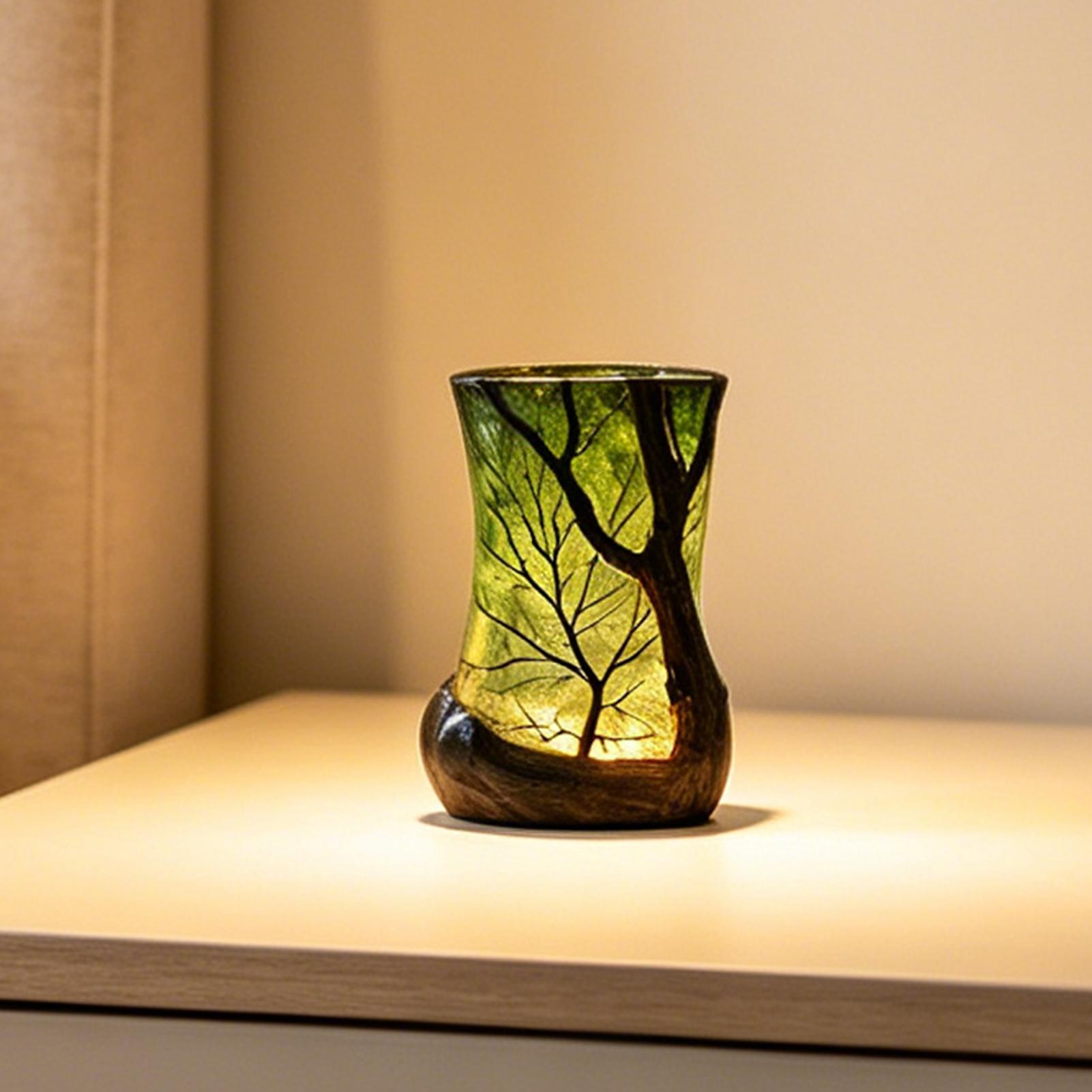 Bedside Table Lamp Forest Nigh - огляд і ціна Desk Setup Room