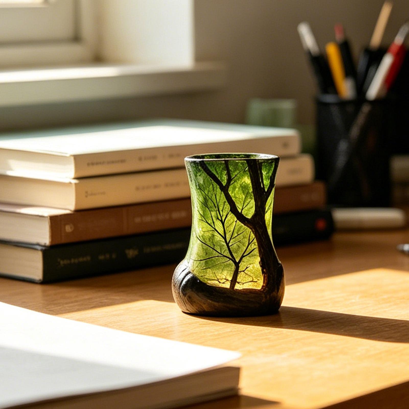Bedside Table Lamp Forest Nigh - огляд і ціна Desk Setup Room