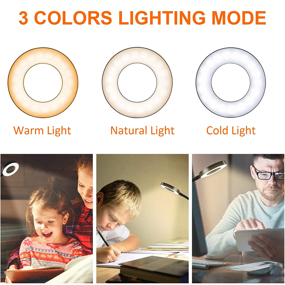 48 LEDs Clip on Desk Lamp 360° - огляд і ціна Desk Setup Tech