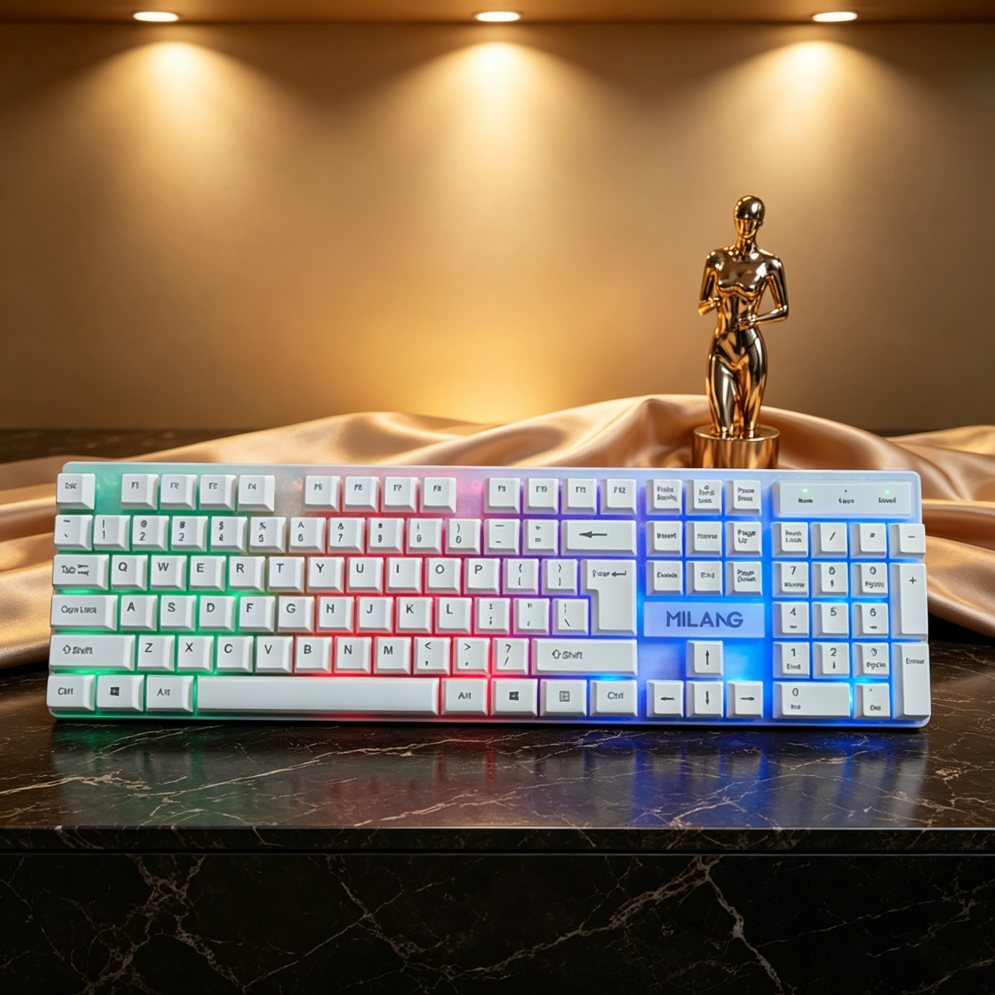Wired RGB Backlit Keyboard Mou - огляд і ціна Desk Setup Tech