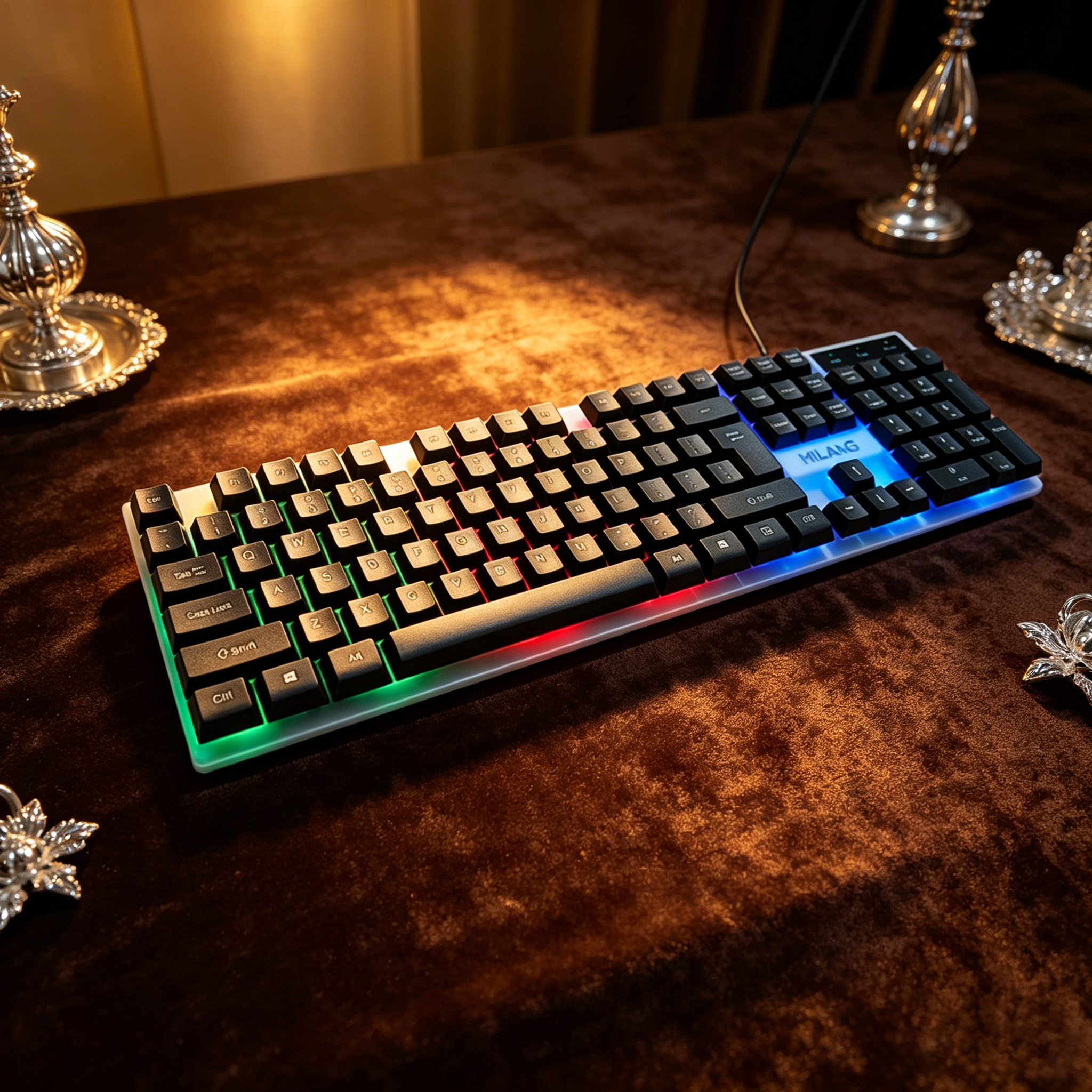 Wired RGB Backlit Keyboard Mou - огляд і ціна Desk Setup Tech