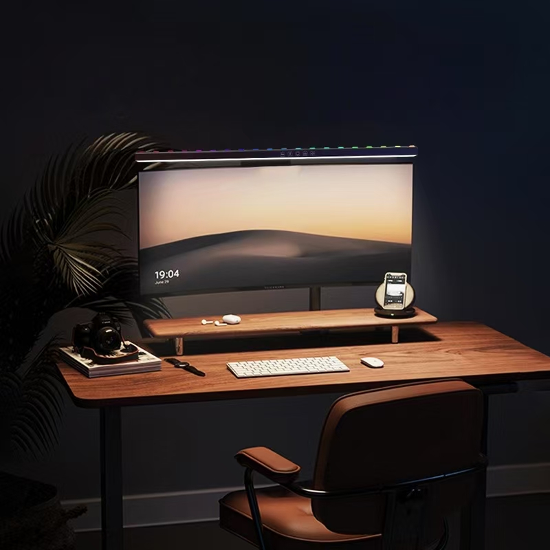 LED Monitor Light Hanging Desk - огляд і ціна Desk Setup Room