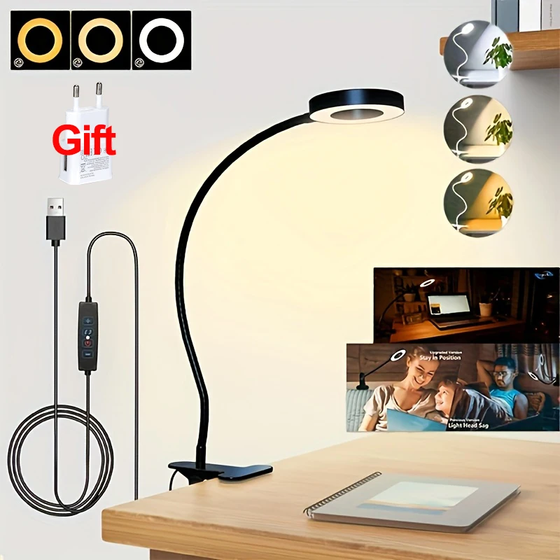 LED Desk Lamp Clip Light Recha - огляд і ціна Desk Setup Tech