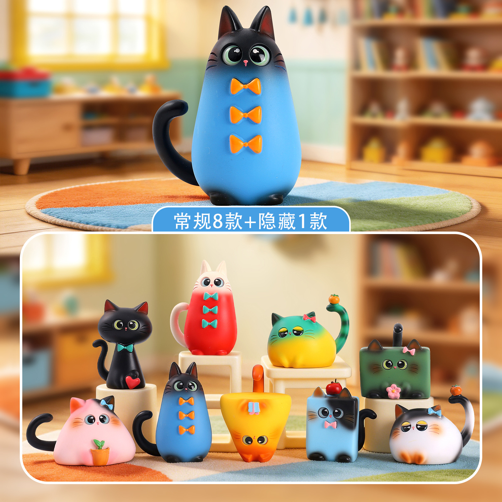 Blind Box Cat Figurine Resin C - огляд і ціна Desk Setup Equipment