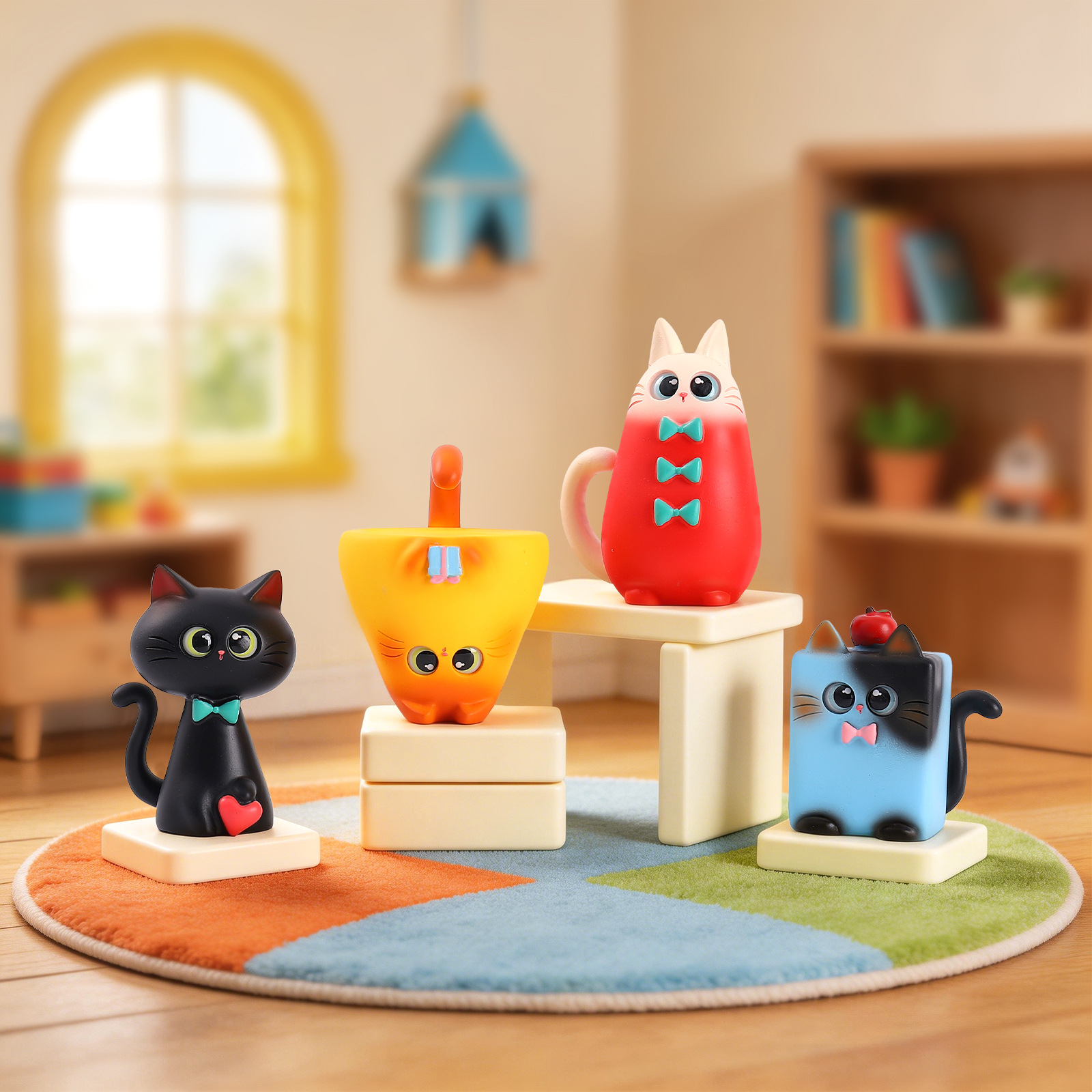 Blind Box Cat Figurine Resin C - огляд і ціна Desk Setup Equipment