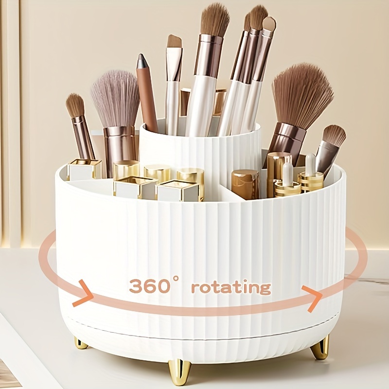 Rotatable Makeup Desktop Cosme - огляд і ціна Desk Setup Organization