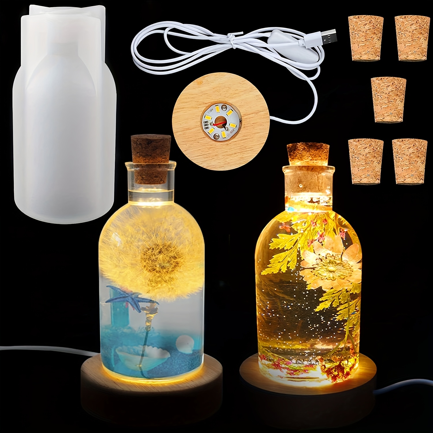 Drift Bottle Light Resin Mold  - огляд і ціна Desk Setup Equipment