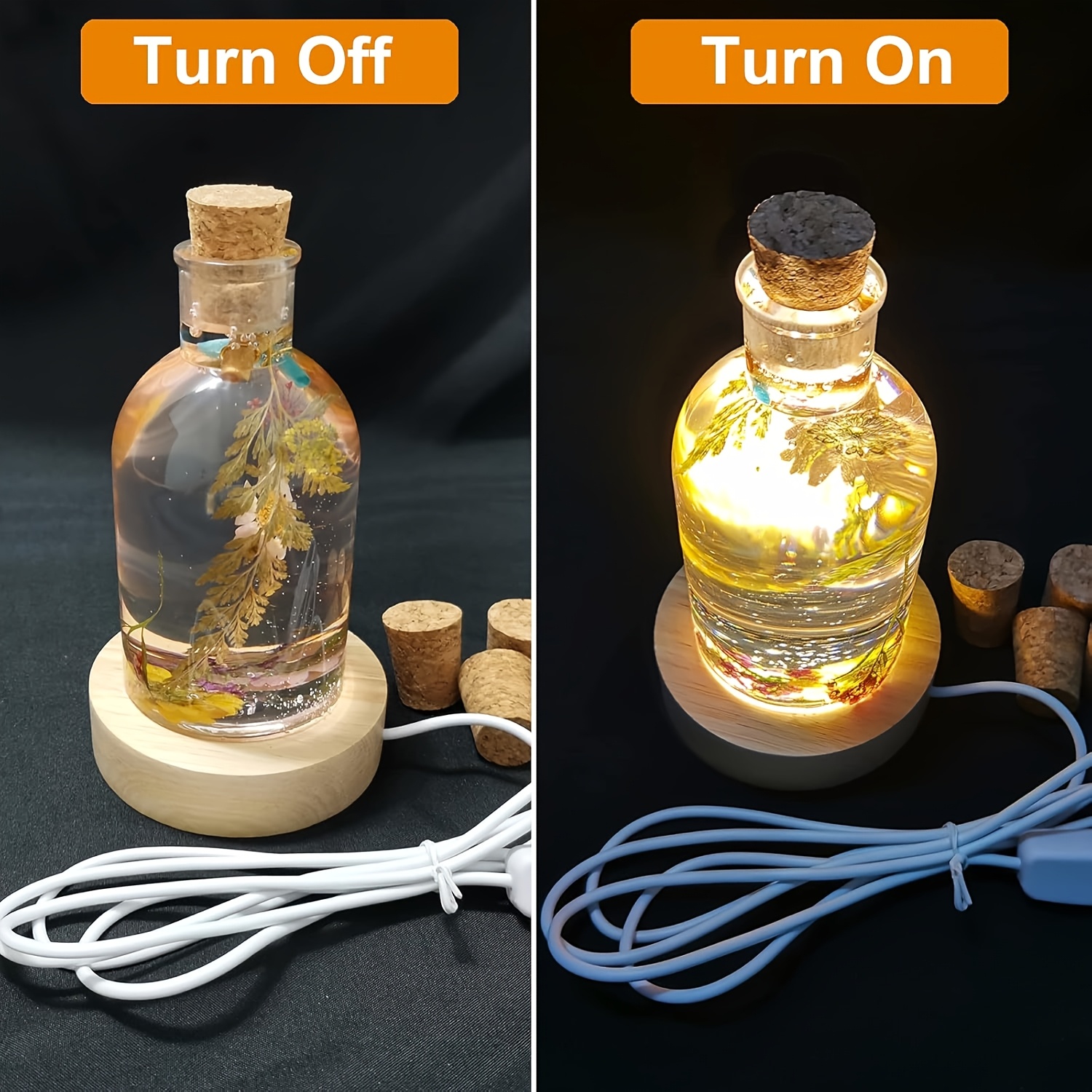 Drift Bottle Light Resin Mold  - огляд і ціна Desk Setup Equipment
