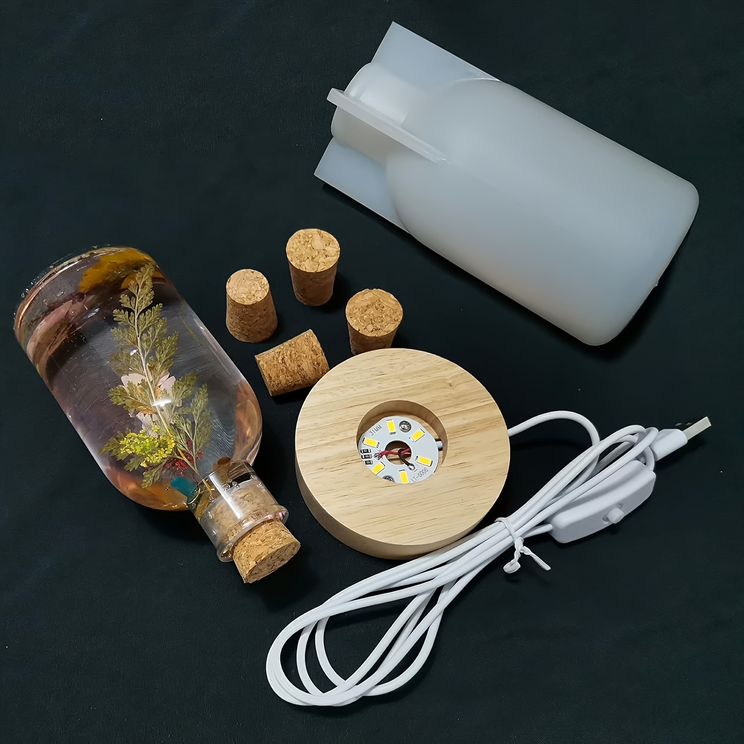 Drift Bottle Light Resin Mold  - огляд і ціна Desk Setup Equipment
