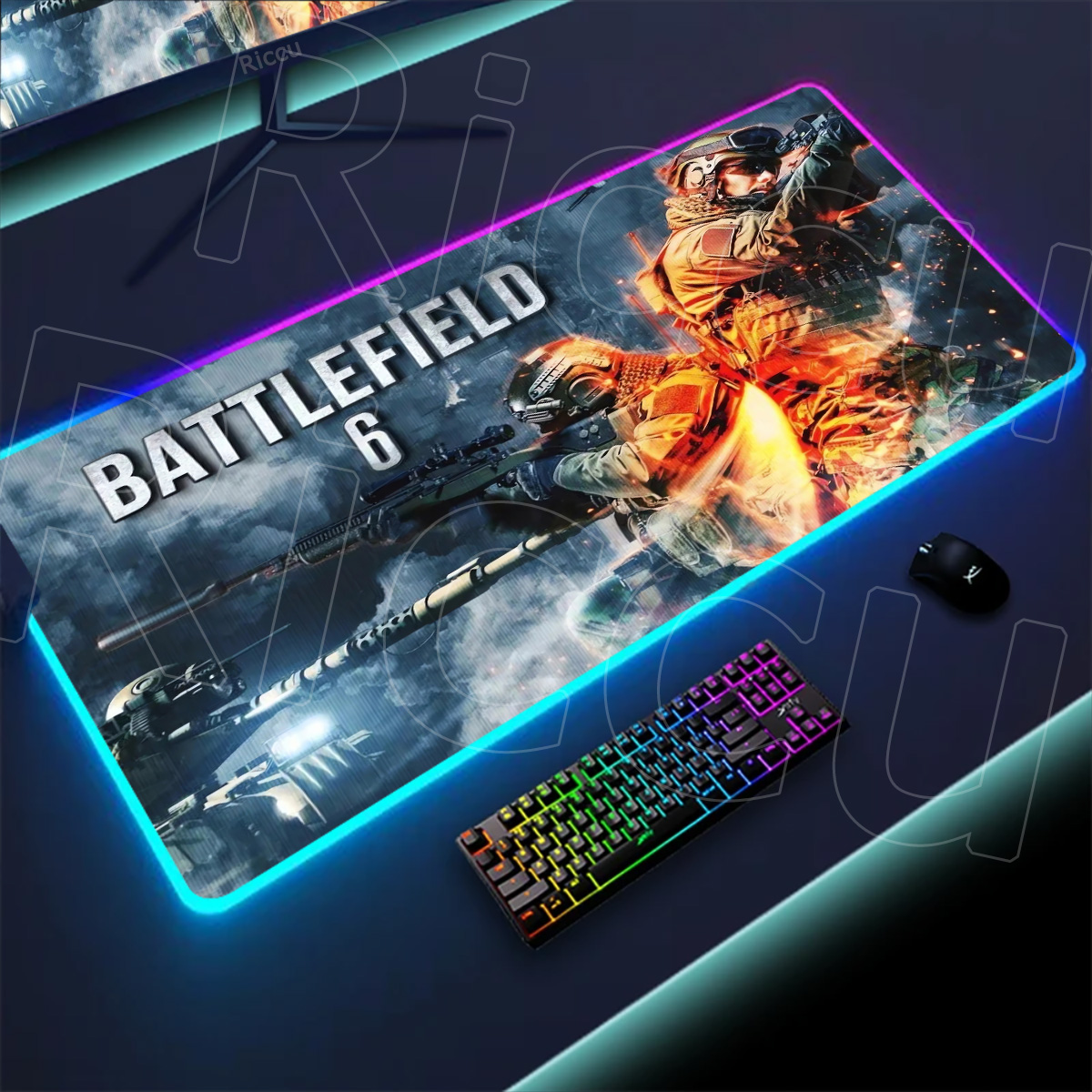 New Gamer Rgb Desk Mat Back Li - огляд і ціна Desk Setup Tech