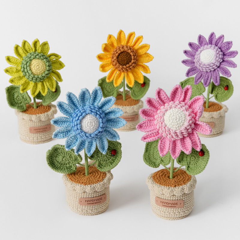 Creative Woven Large Sunflower - огляд і ціна Desk Setup Plant