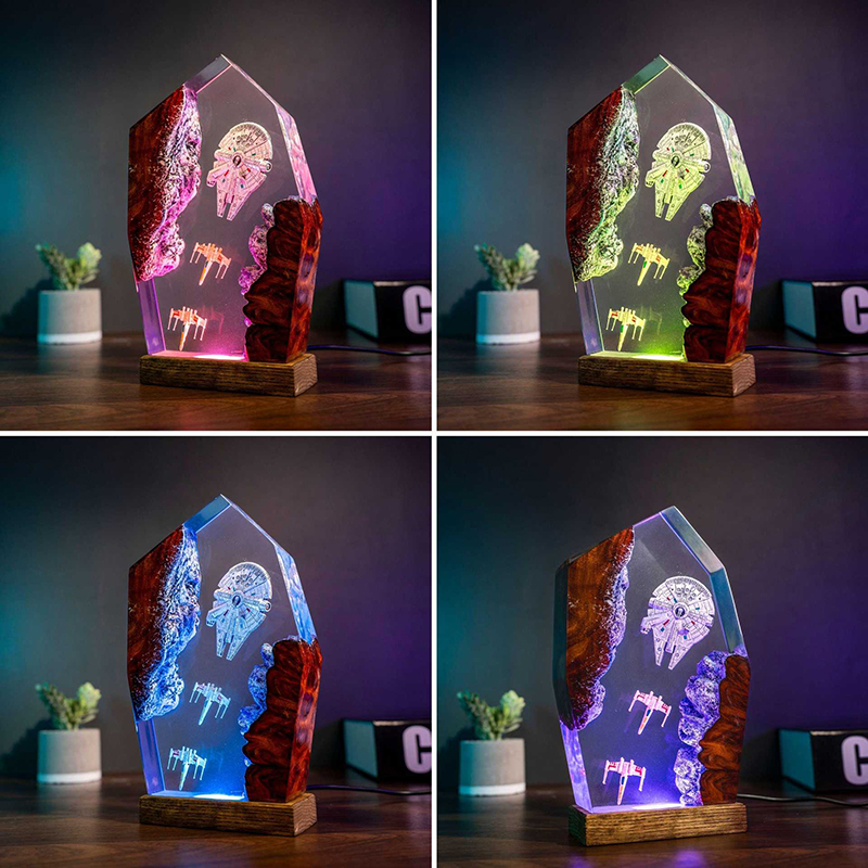 Table Resin Lamp Universe War  - огляд і ціна Desk Setup Desk