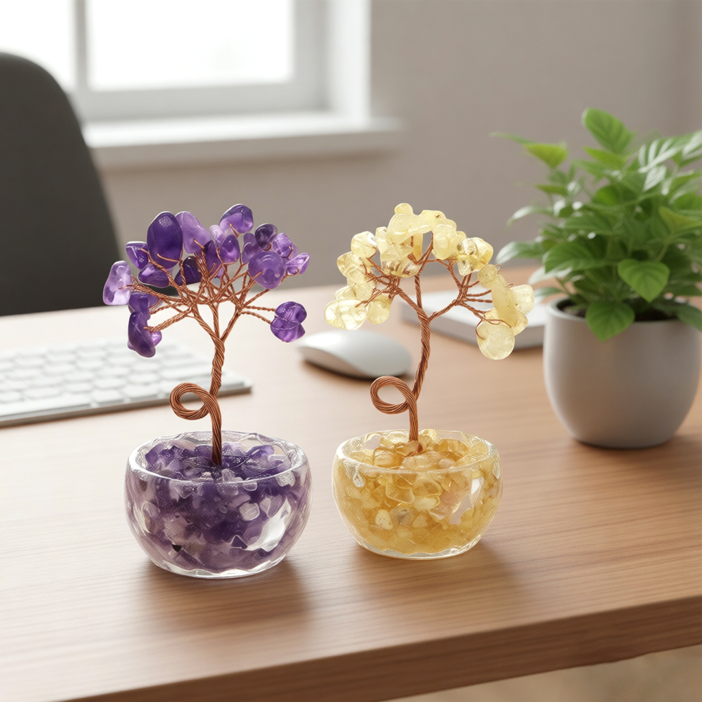 Natural Gemstone Crystal Lucky - огляд і ціна Desk Setup Room