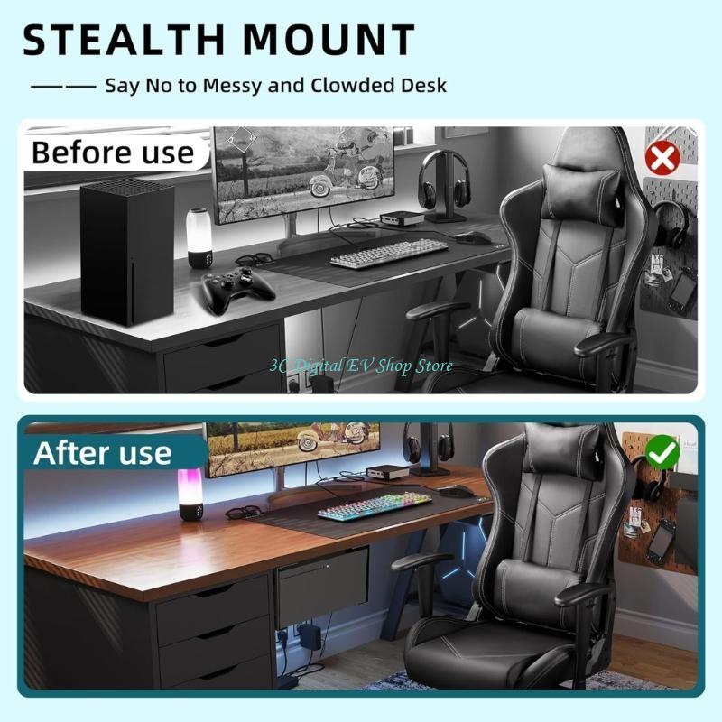 E74D Metal Under Desk Organize - огляд і ціна Gaming Desk Setup Xbox