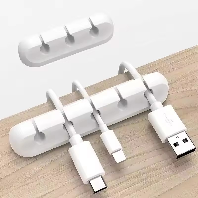 Silicone USB Cable Clip Winder - огляд і ціна Desk Setup Organization