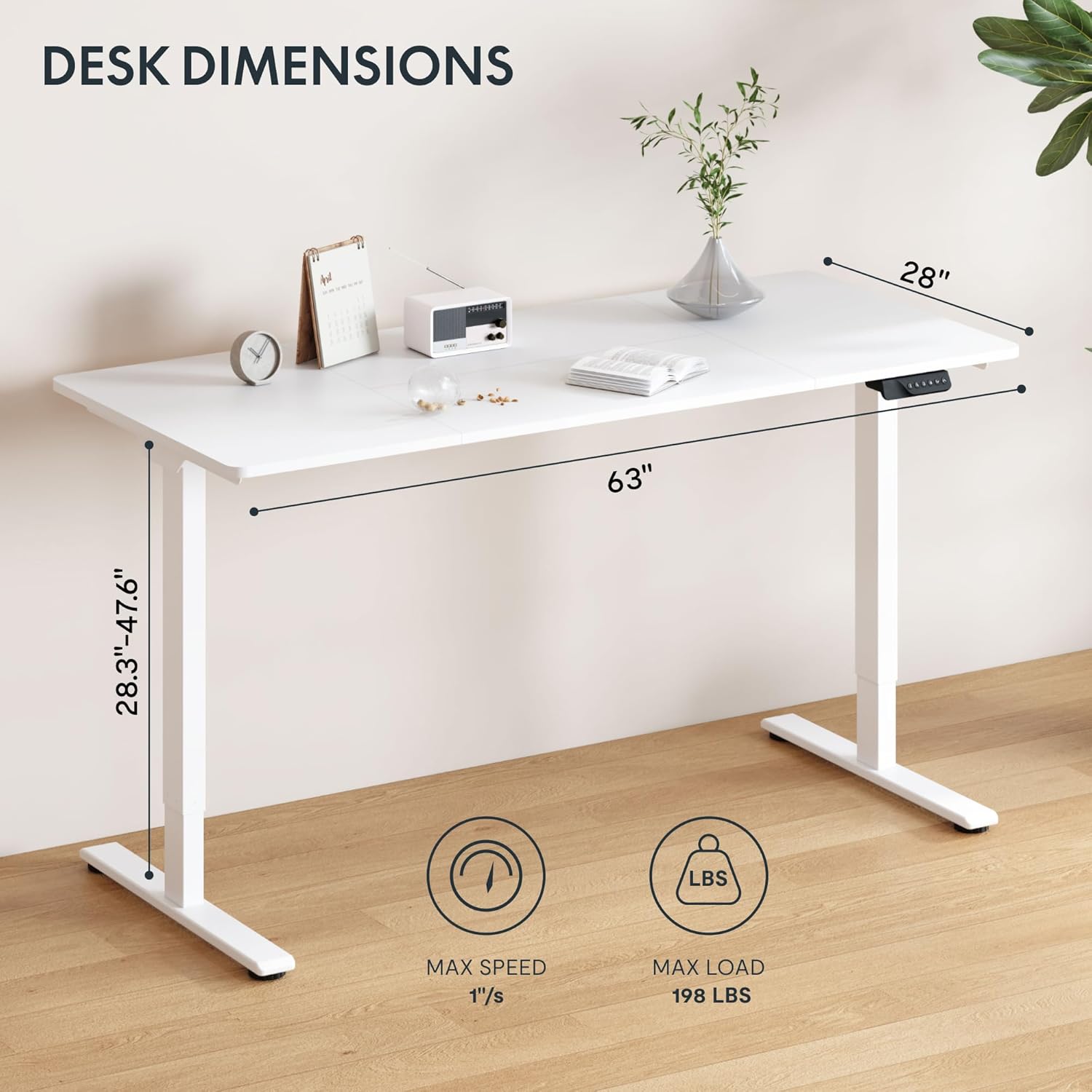 Large Electric Standing Desk w - огляд і ціна Desk Setup Dual Monitor