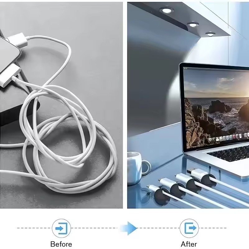 5/50Pcs Desktop Wall Cable Cli - огляд і ціна Desk Setup Organization