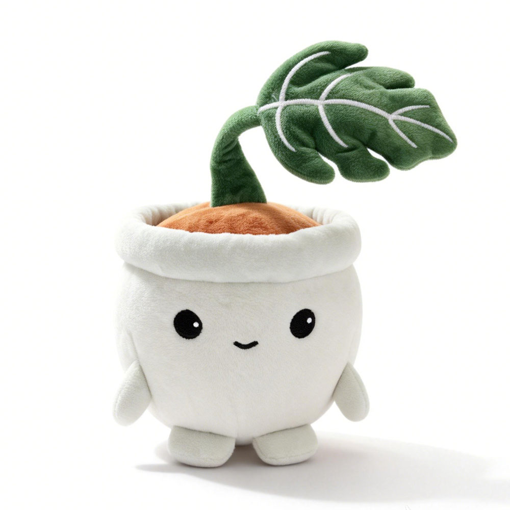 Cute Monstera Plush Potted Pla - огляд і ціна Desk Setup Plant