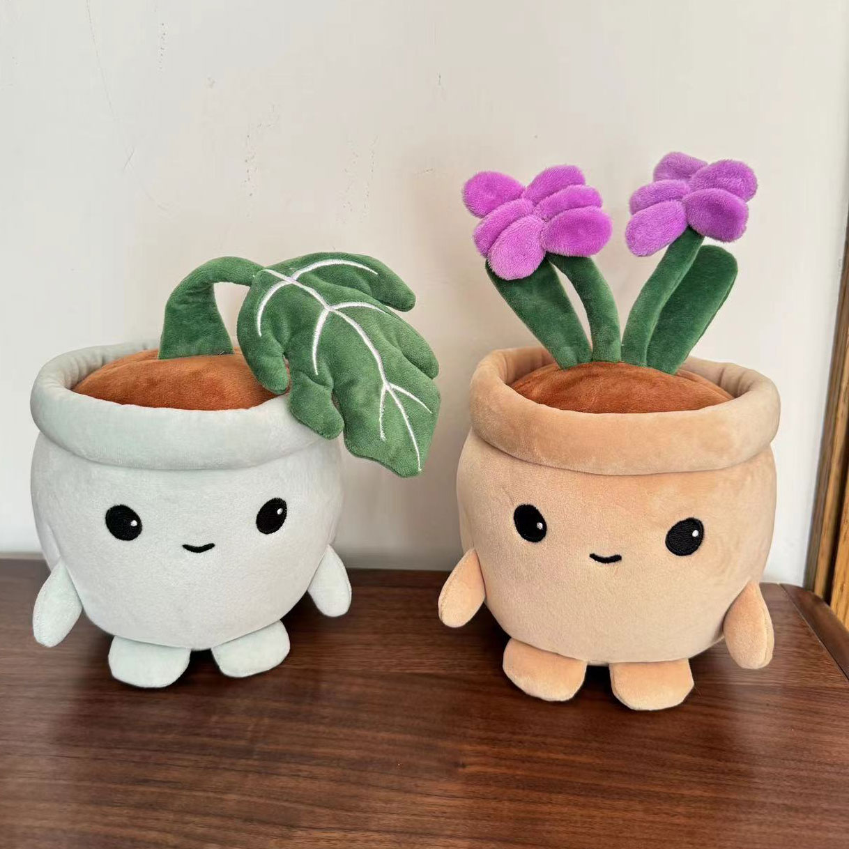 Cute Monstera Plush Potted Pla - огляд і ціна Desk Setup Plant