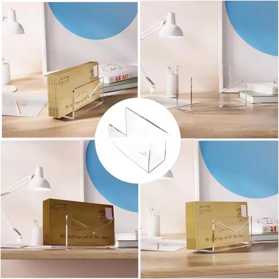 Mail Organizer Acrylic Desk Le - огляд і ціна Desk Setup Organization