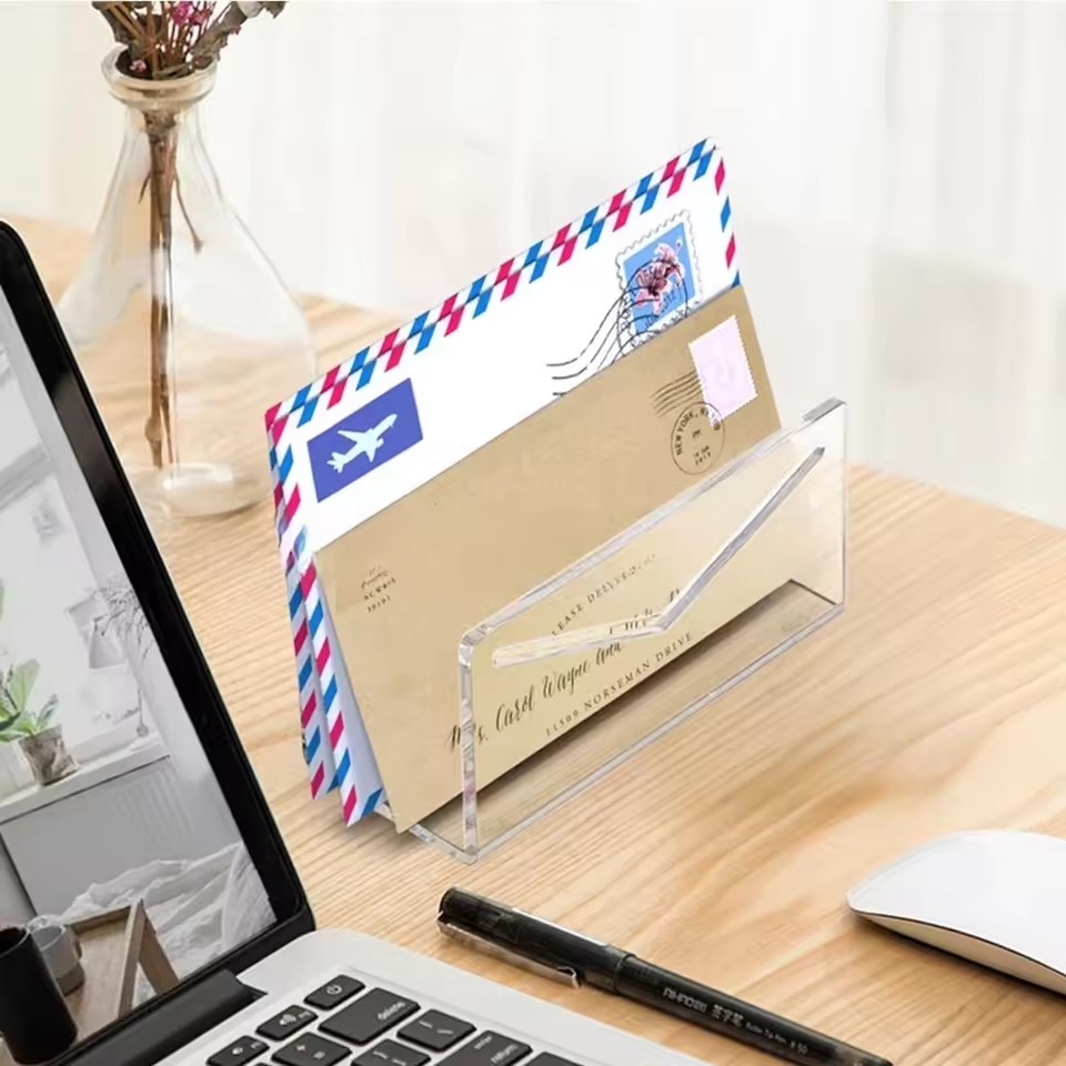 Mail Organizer Acrylic Desk Le - огляд і ціна Desk Setup Organization