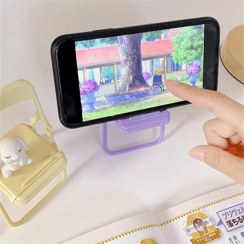 Cute Chair Phone Holder Stand  - огляд і ціна Desk Setup Organization