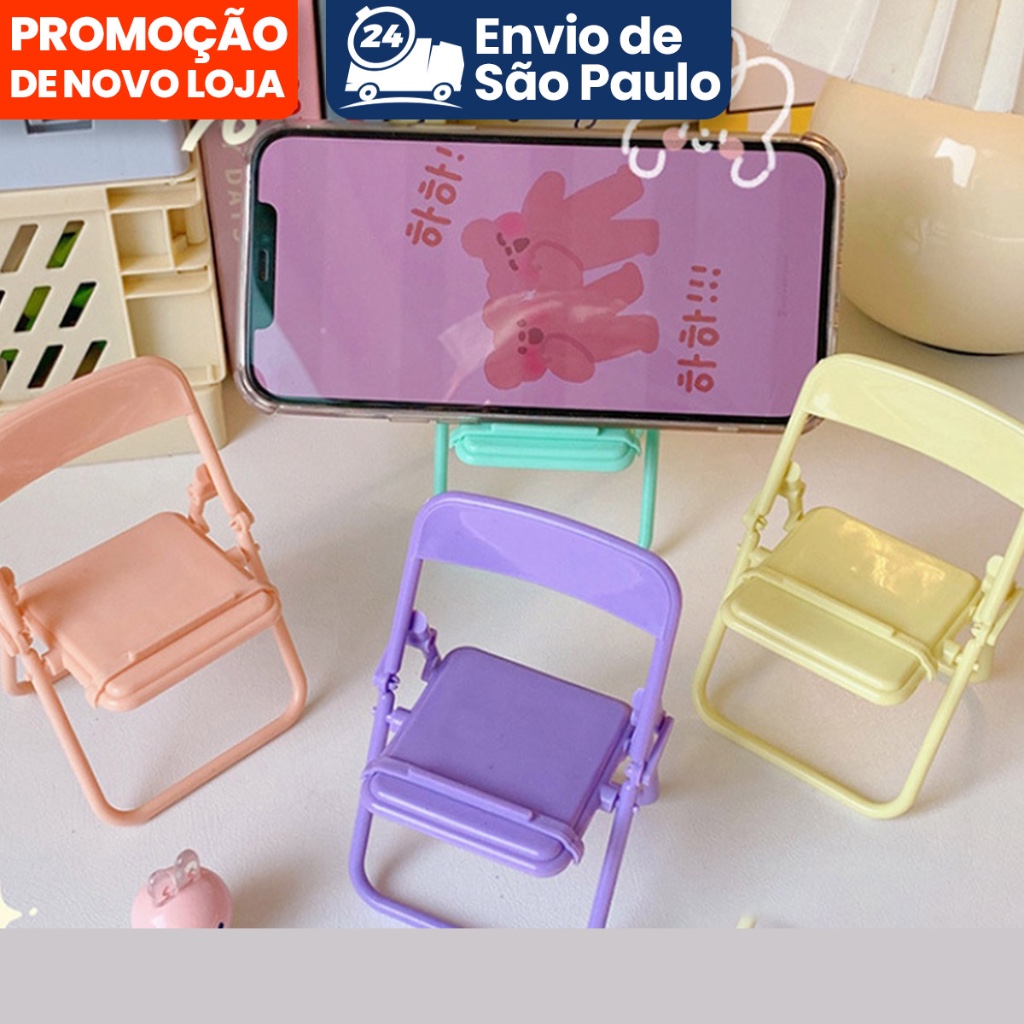 Cute Chair Phone Holder Stand  - огляд і ціна Desk Setup Organization