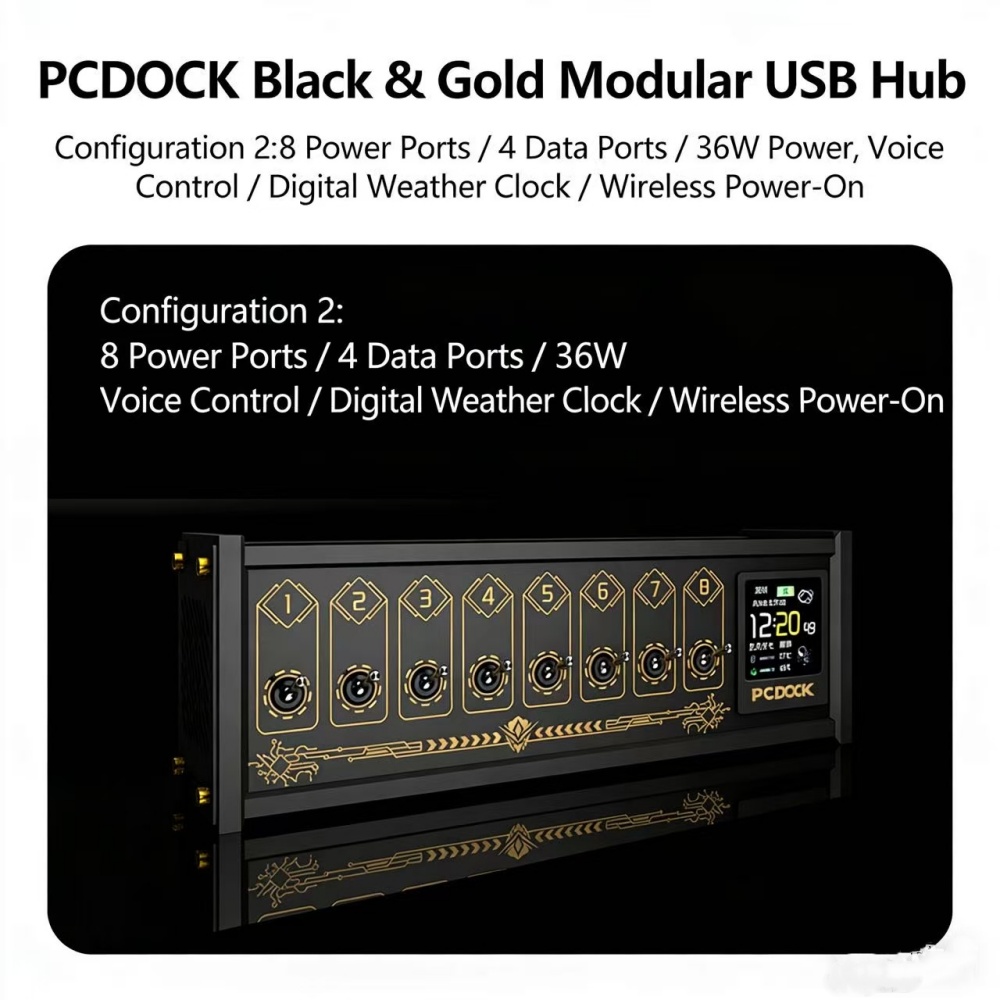 PCDOCK Block USB Desktop Power - огляд і ціна Desk Setup Tech