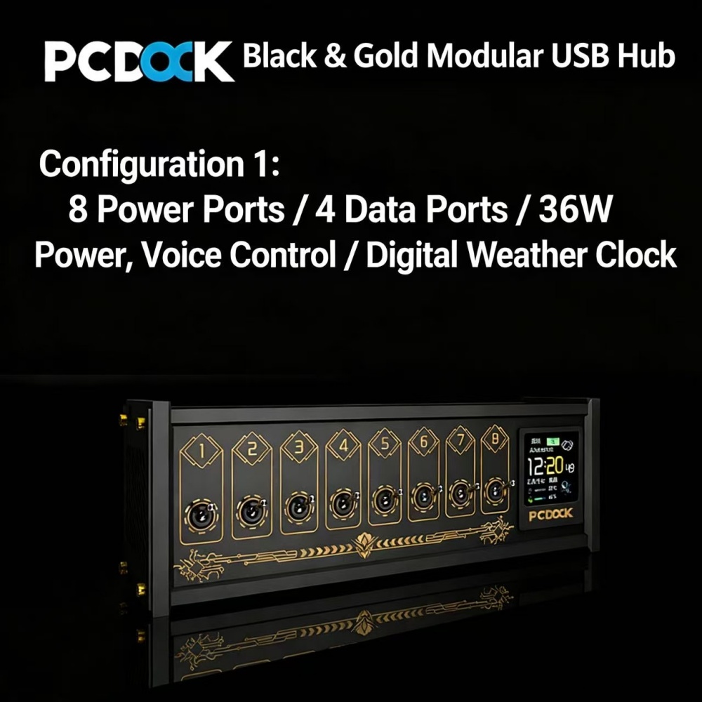 PCDOCK Block USB Desktop Power - огляд і ціна Desk Setup Tech