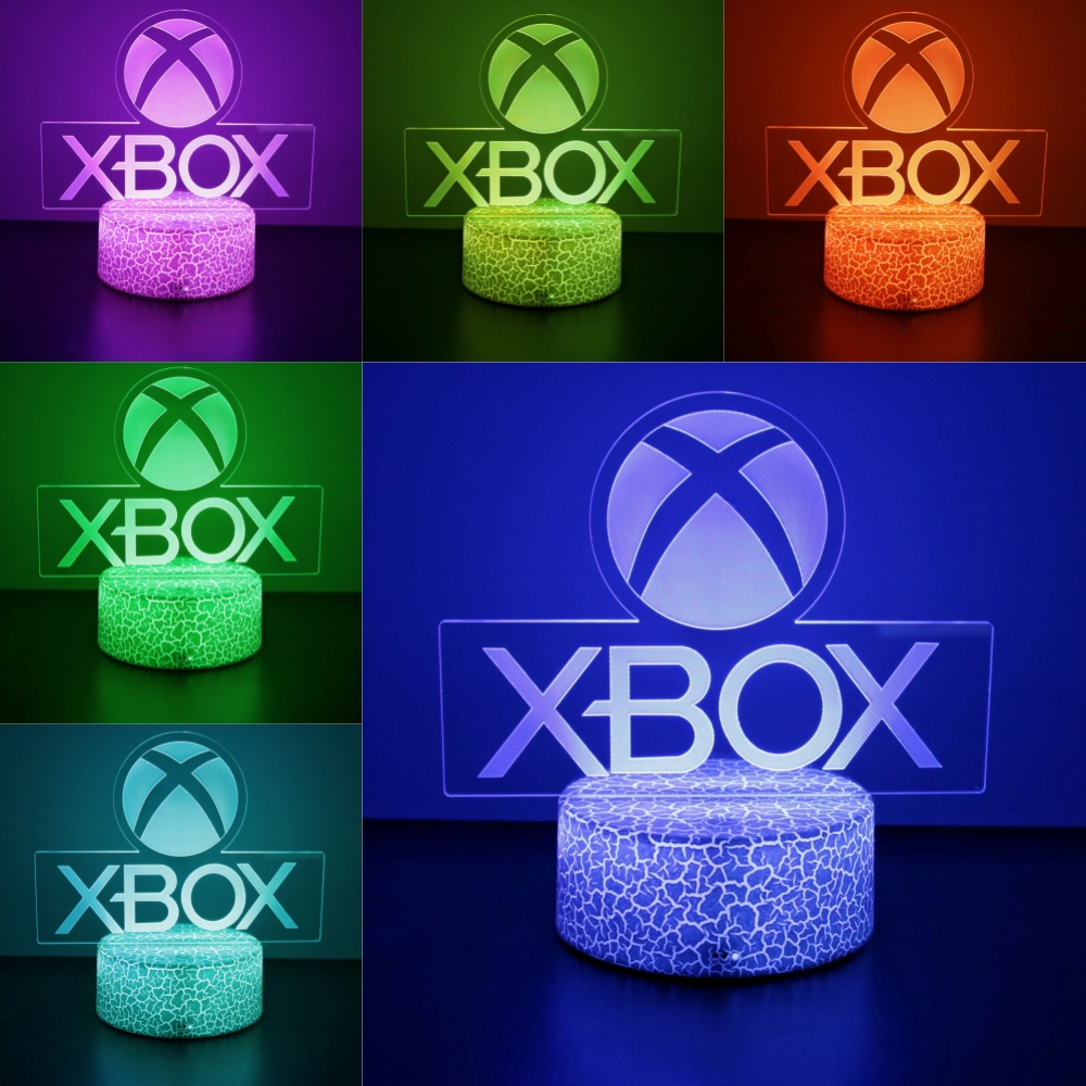 Gaming Lamp 3D Night Light For - огляд і ціна Gaming Desk Setup Xbox