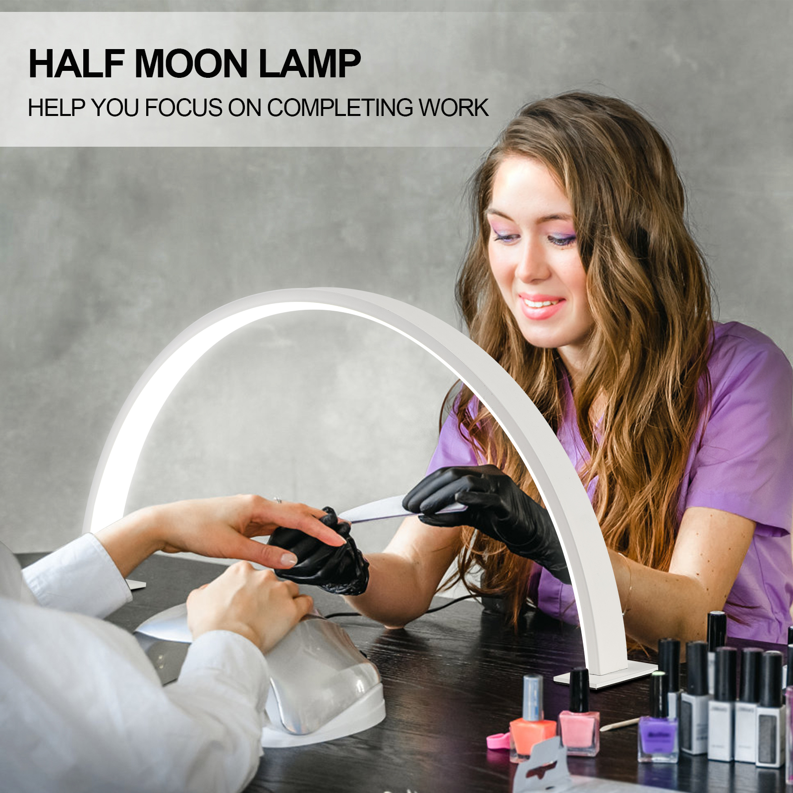 Half moon U-shaped nail lamp h - огляд і ціна Desk Setup Room