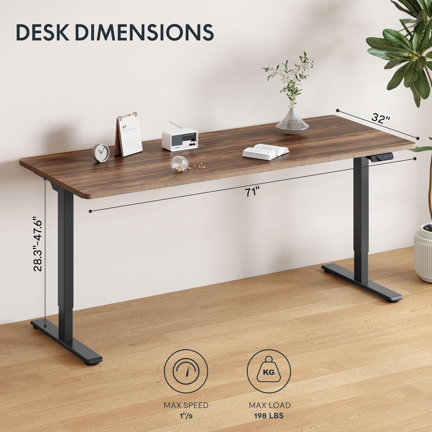 Electric Standing Desk with Du - огляд і ціна Desk Setup Dual Monitor