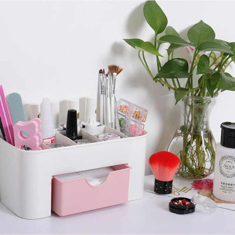 Nail Art Organizer Desktop Dra - огляд і ціна Desk Setup Organization
