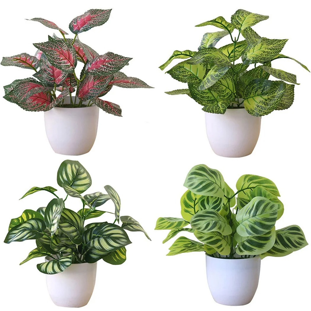 1PC Artificial Foliage Plant P - огляд і ціна Desk Setup Plant