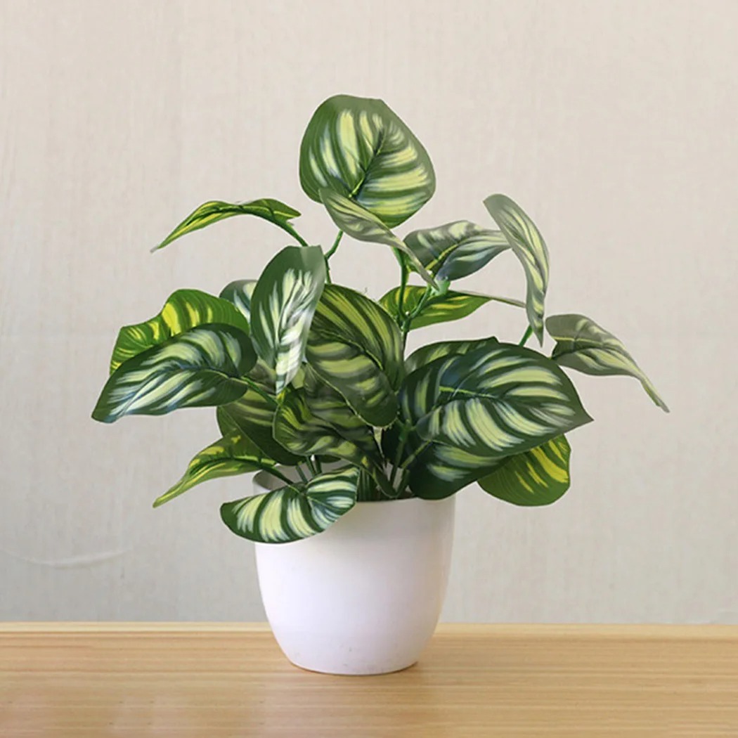 1PC Artificial Foliage Plant P - огляд і ціна Desk Setup Plant