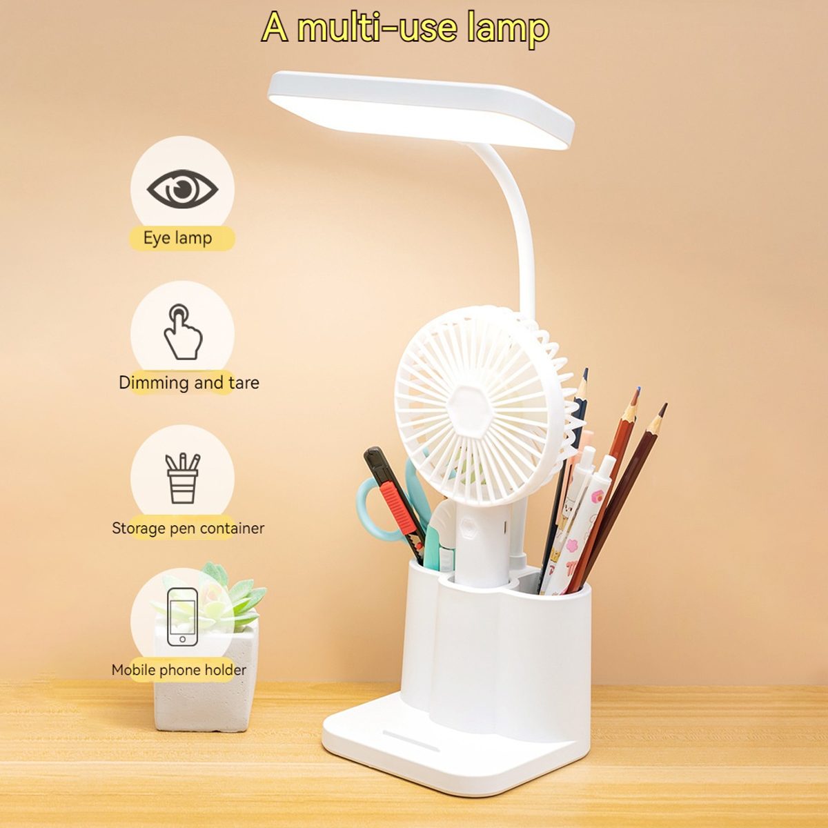 USB LED Table Lamp 3 Colors Ey - огляд і ціна Desk Setup Tech