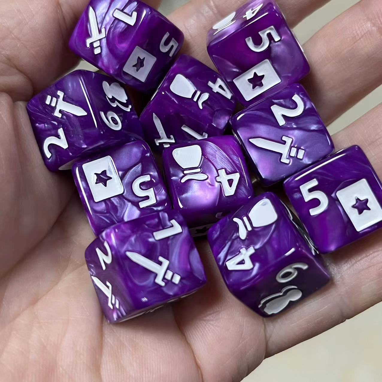 10 Pcs Set of New 16mm 6 Sided - огляд і ціна Desk Setup Gaming